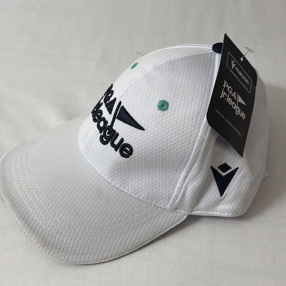Brand New Golfer PGA Jr League Golf Baseball Cap NWT Macron Adjustable Size SR‎